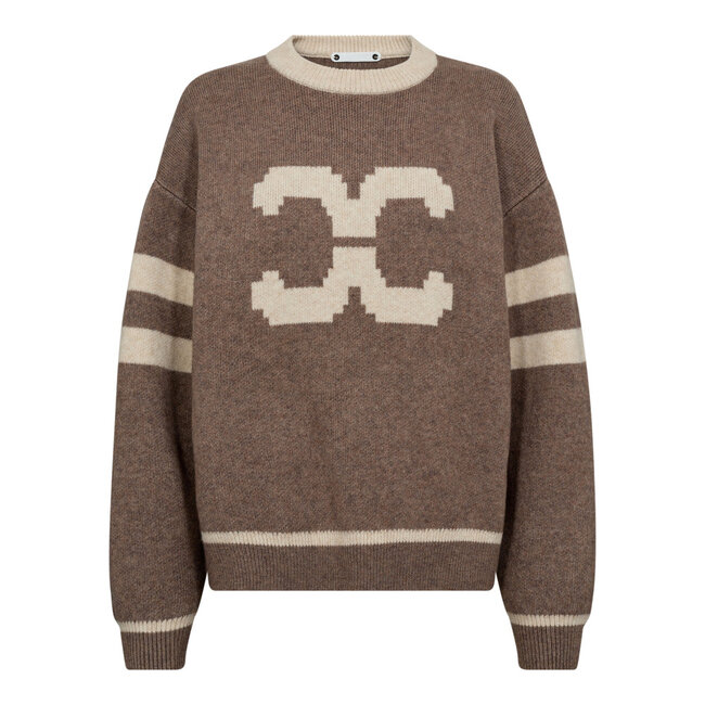 CO'COUTURE Row Coco Logo Knit Walnut