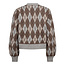 CO'COUTURE Row Check Cardigan Walnut