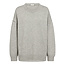 CO'COUTURE Maja Slit O Neck Knit Light Grey