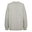 CO'COUTURE Maja Slit O Neck Knit Light Grey