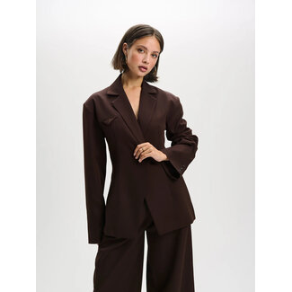 REFINED DEPARTMENT Fitted Blazer Mily Brown