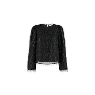 STUDIO AMAYA Velvet Blouse Black