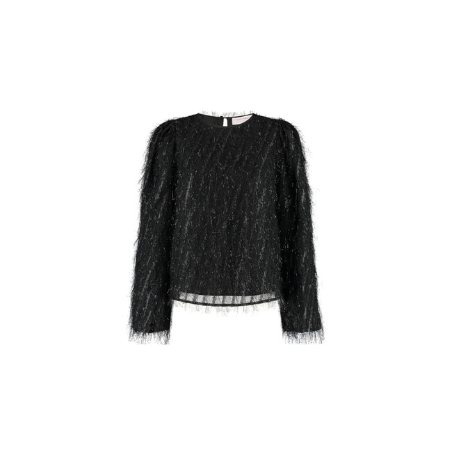 STUDIO AMAYA Velvet Blouse Black