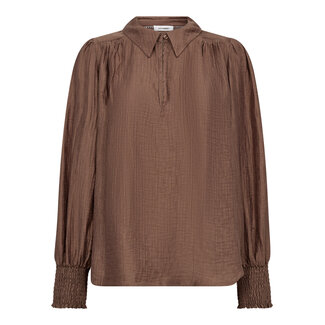 CO'COUTURE Tassy Colar Blouse Walnut