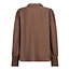 CO'COUTURE Tassy Colar Blouse Walnut