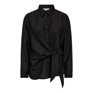 CO'COUTURE Idina Tie Shirt Black