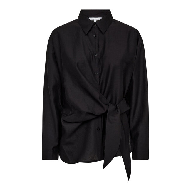 CO'COUTURE Idina Tie Shirt Black
