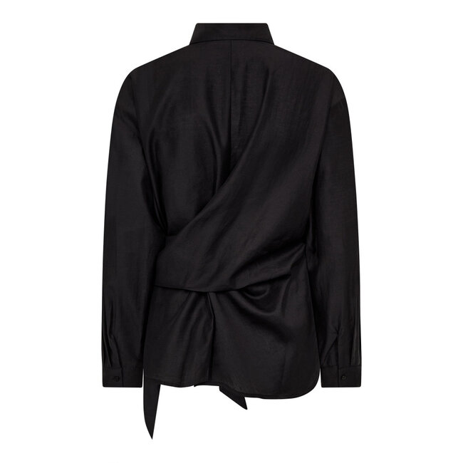 CO'COUTURE Idina Tie Shirt Black