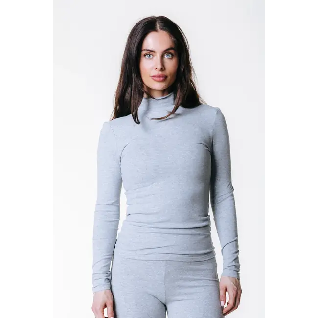 COLOURFUL REBEL uni Logo Fitted Turtleneck Top
