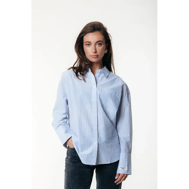 COLOURFUL REBEL Talia Rhinestone Stripe Blouse