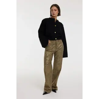 REFINED DEPARTMENT Woven Pants Gold Coating Hannah