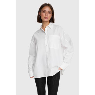 ALIX THE LABEL Oversized Blouse Soft White
