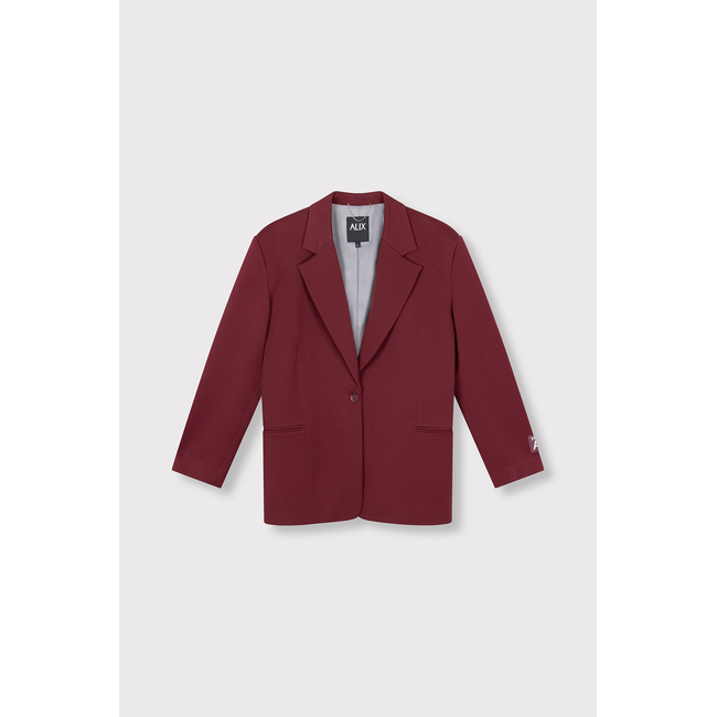 ALIX THE LABEL Oversized Blazer Bordeaux