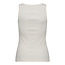 CO'COUTURE Granny Rib Solid Emb Tank White