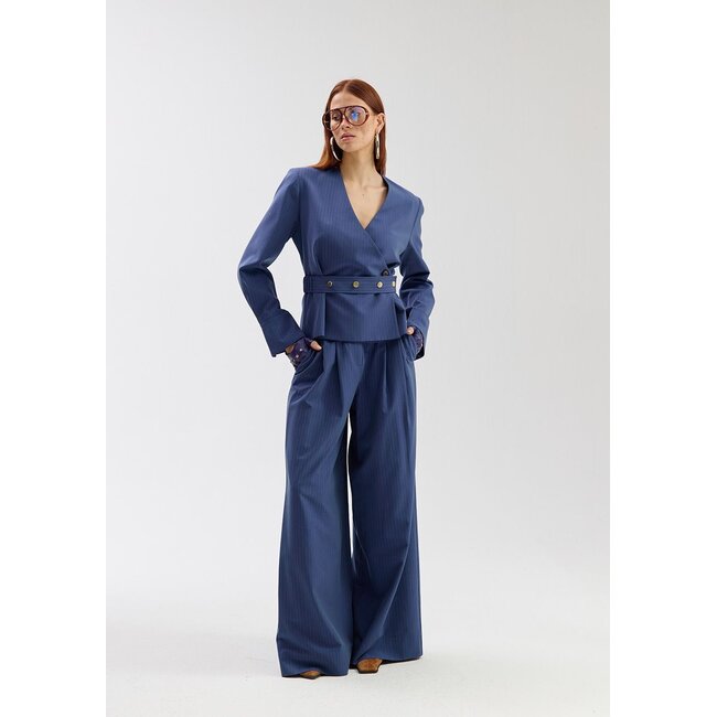 HARPER & YVE Lida Blazer Blue Stripe