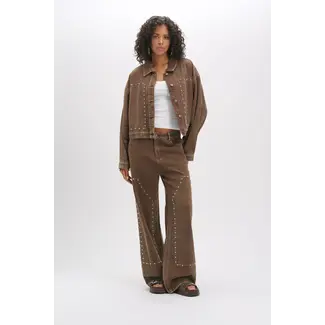 REFINED DEPARTMENT Relaxed Star Jeans Payton Brown