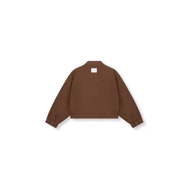 REFINED DEPARTMENT Studded Jeans Jacket Honni Brown