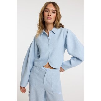REFINED DEPARTMENT Cropped Blouse Ayla Light Blue