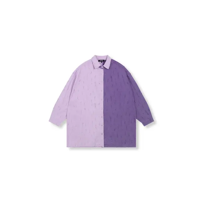 REFINED DEPARTMENT Two Colour Denim Blouse Lolay