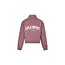 THE LOLA CLUB Jayla Half Zip Sweater Mauve