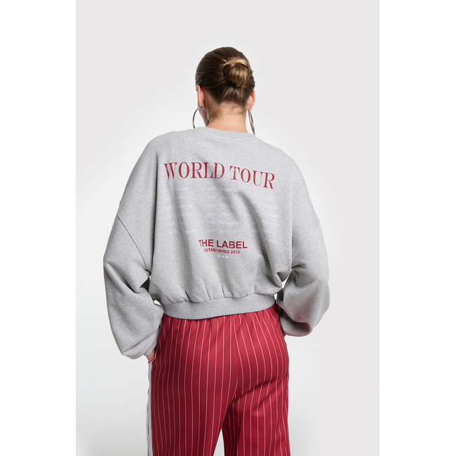 ALIX THE LABEL Knitted Eagle Sweater grey