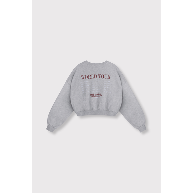 ALIX THE LABEL Knitted Eagle Sweater grey