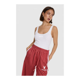 ALIX THE LABEL Knitted Rib Tanktop Soft White