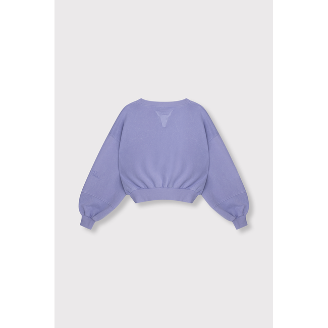 ALIX THE LABEL Knitted Cutseam Sweater Lilac