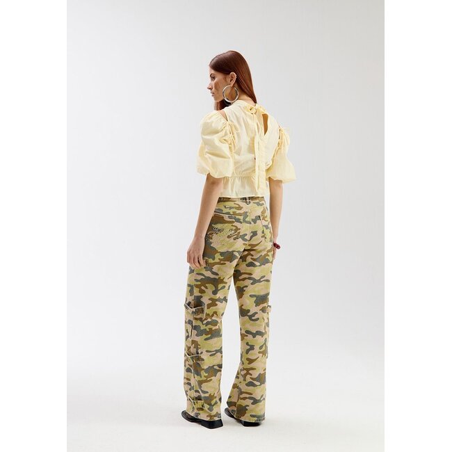 HARPER & YVE Jacey Top Yellow Stripe