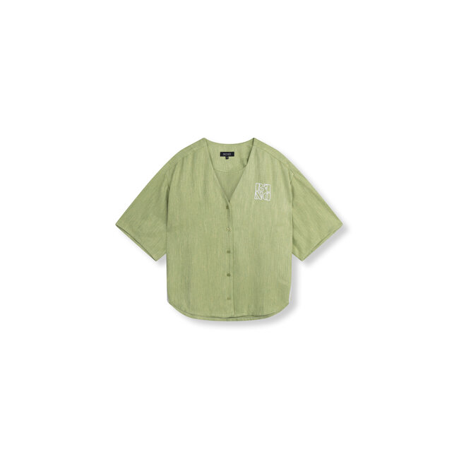 REFINED DEPARTMENT Baseball Shirt Bennie Matcha