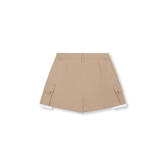 REFINED DEPARTMENT Mid Waist Cargo Short Camel
