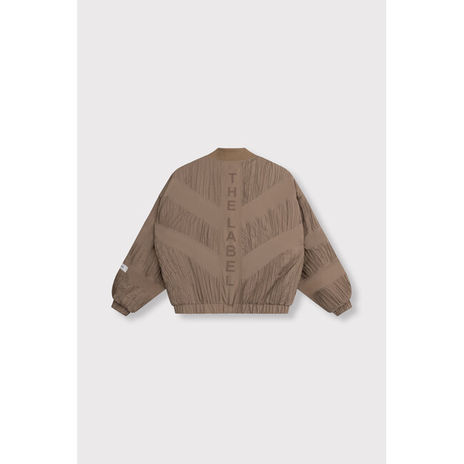 ALIX THE LABEL Woven Plisse Bomber