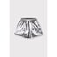 ALIX THE LABEL Silver Crinkle Shorts Silver