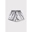 ALIX THE LABEL Silver Crinkle Shorts Silver
