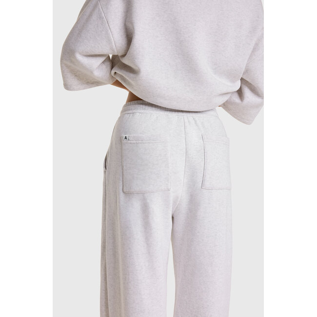 ALIX THE LABEL Wide Leg Sweat Pants Super Light Grey