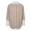CO'COUTURE Avara Stripe Shirt  Bone