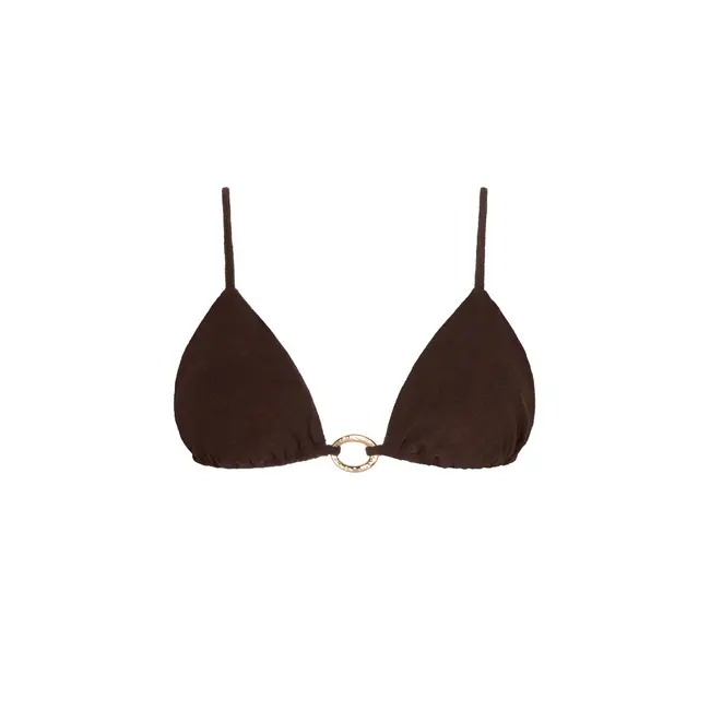 THE LOLA CLUB Josey Top Terry Chocolate