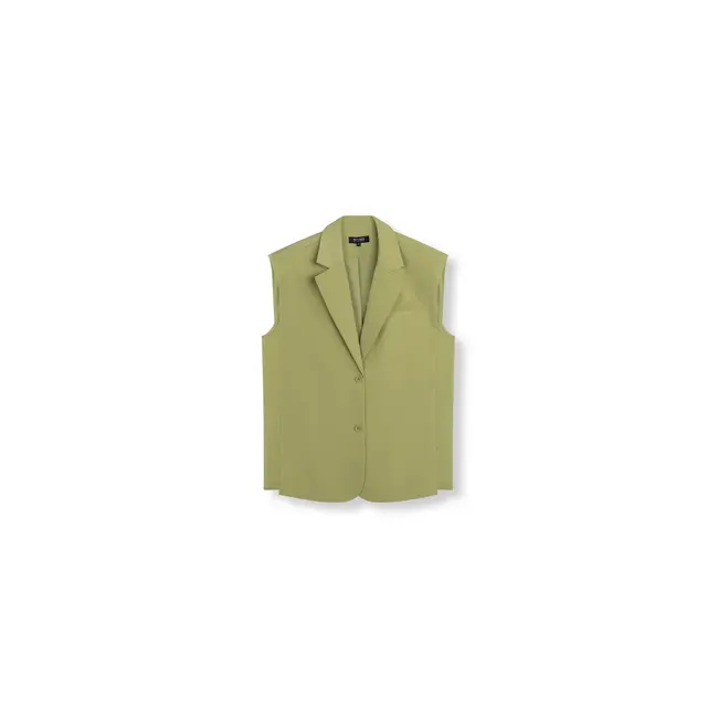 REFINED DEPARTMENT Oversized Waistcoat Spencer Matcha