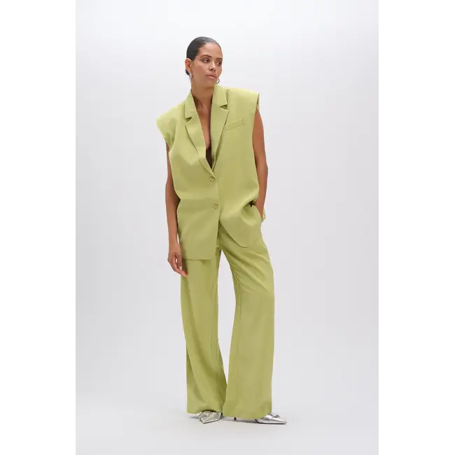 REFINED DEPARTMENT Oversized Waistcoat Spencer Matcha