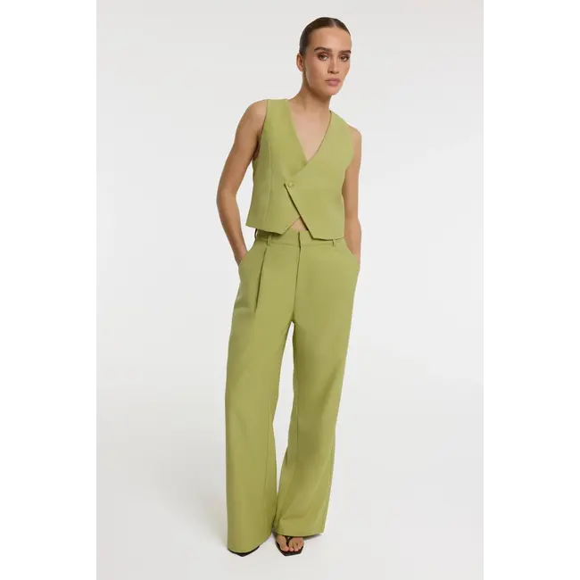 REFINED DEPARTMENT Oversized Waistcoat Spencer Matcha