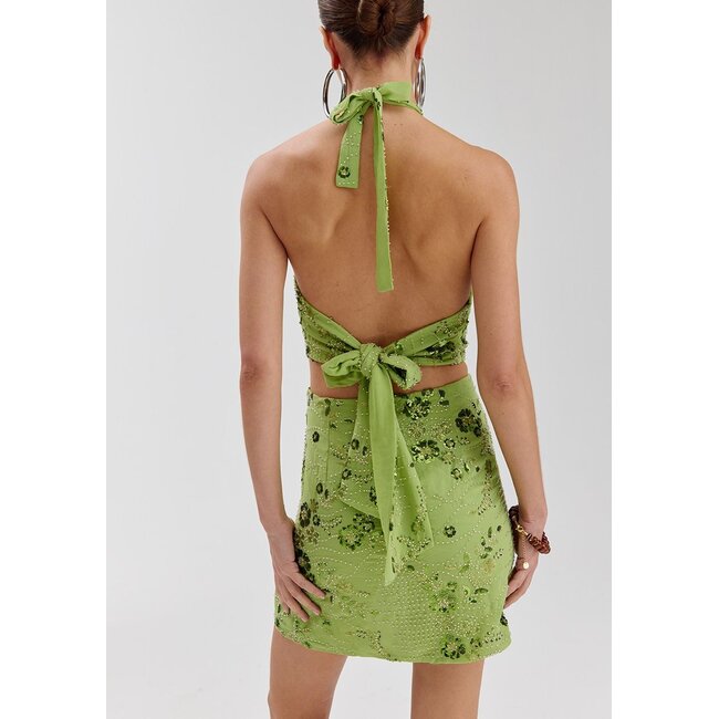 HARPER & YVE Sora Dress Green Sequin