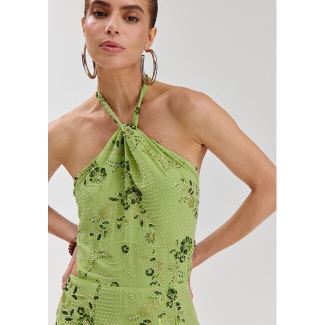HARPER & YVE Sora Dress Green Sequin