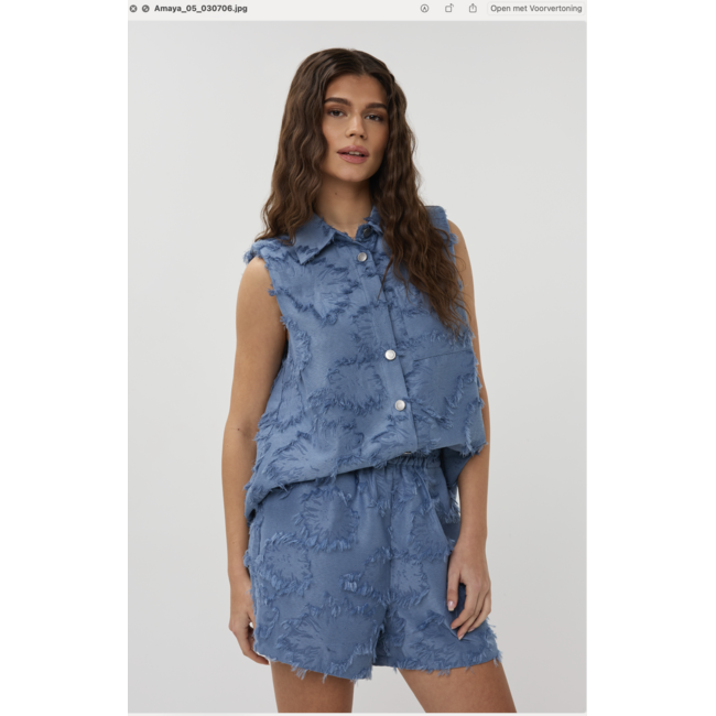 STUDIO AMAYA Storm Blouse Blue