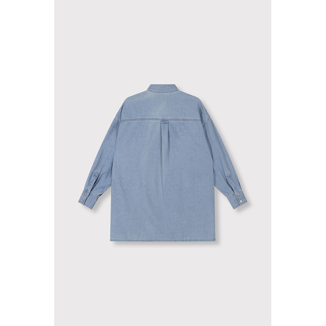 ALIX THE LABEL Alix Denim Blouse Light Blue