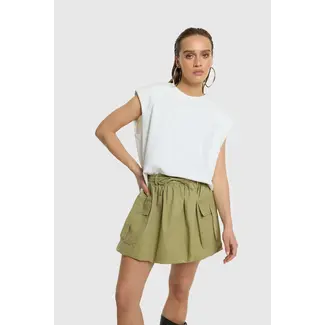 REFINED DEPARTMENT Shoulder Padding Raglan Top Mia