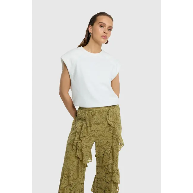 REFINED DEPARTMENT Shoulder Padding Raglan Top Mia