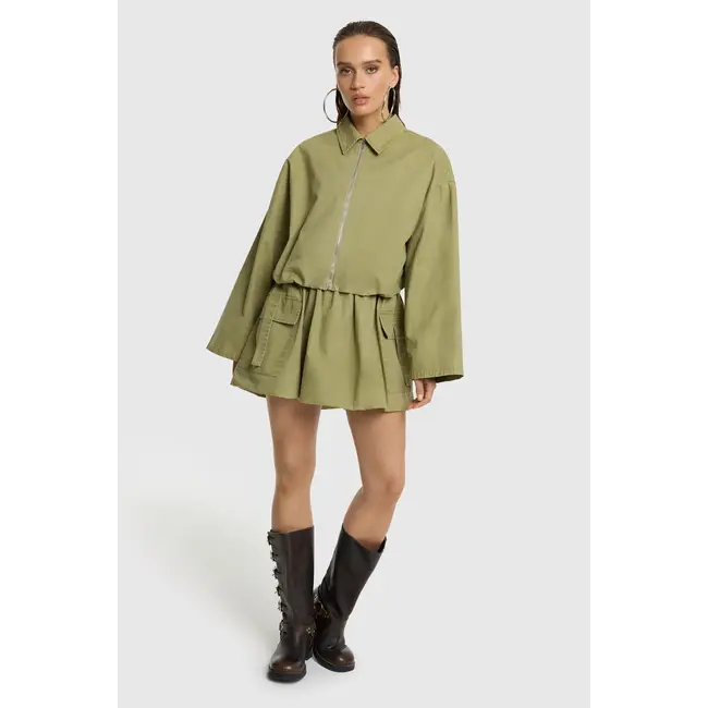 REFINED DEPARTMENT Cargo Balloon Skirt Mandy Army