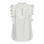 CO'COUTURE Hera Frill V Top White