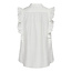CO'COUTURE Hera Frill V Top White