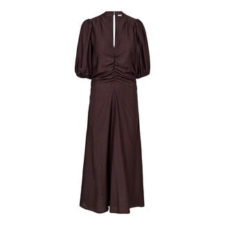 CO'COUTURE Hera Puff Dress Dark Brown